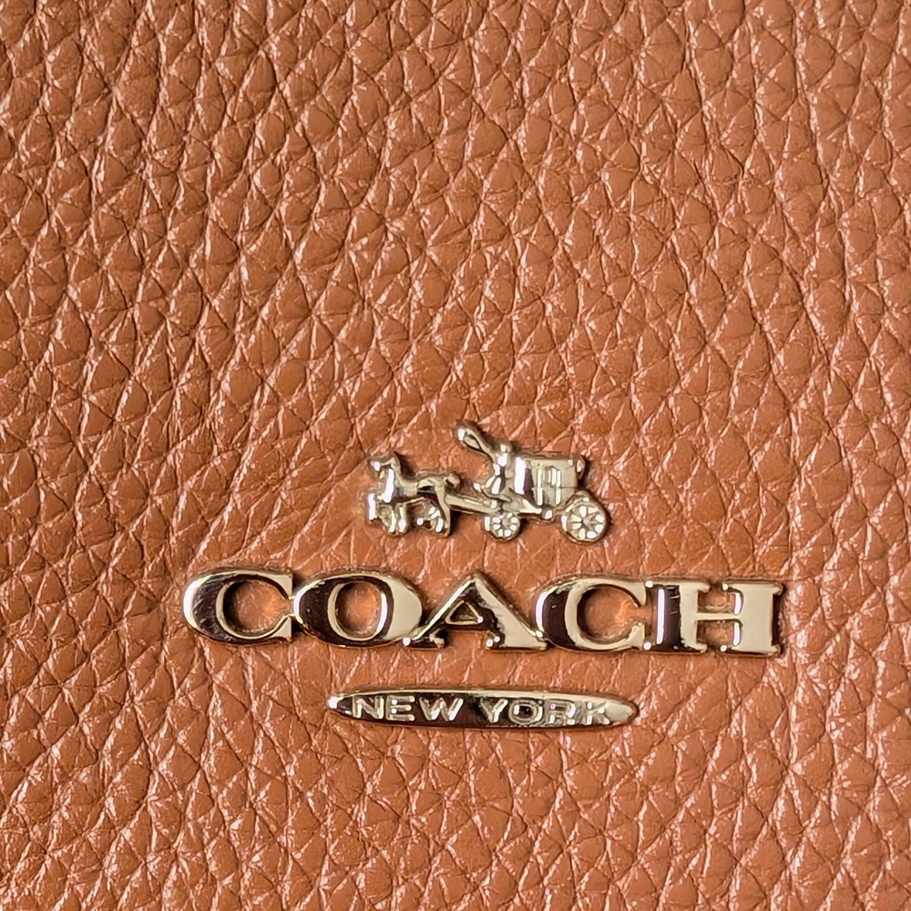 Coach Tan Leather Women's Bag - Picture 2 of 12